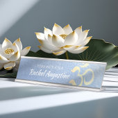 Yoga Studio Meditation Instructor Life Coach OM Schreibtischnamensplakette