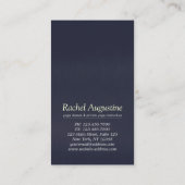 Yoga Studio Meditation Instructor Life Coach OM Visitenkarte (Rückseite)