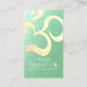 Yoga Studio Meditation Instructor Life Coach OM Visitenkarte (Vorderseite)