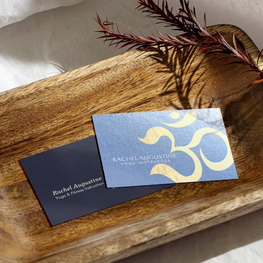 Yoga Studio Meditation Instructor Life Coach OM Visitenkarte