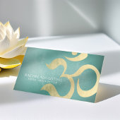 Yoga Studio Meditation Instructor Life Coach OM Visitenkarte