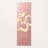 Yoga Studio Meditation Instructor Life Coach OM Yogamatte (Vorderseite)