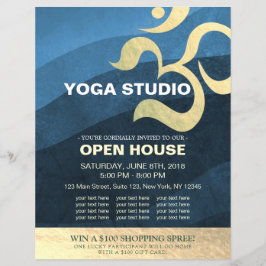 Yoga Studio Meditation Instructor Om Open House Fl Flyer
