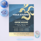 Yoga Studio Meditation Instructor Om Open House Fl Flyer (Einzeln)