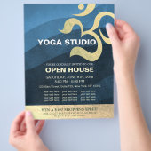 Yoga Studio Meditation Instructor Om Open House Fl Flyer (Hand)