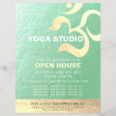 Yoga Studio Meditation Instructor Om Open House Flyer (Vorne)