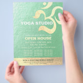 Yoga Studio Meditation Instructor Om Open House Flyer (Hand)