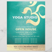 Yoga Studio Meditation Instructor Om Open House Flyer (Vorne)