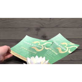 Yoga Studio Meditation Instructor Om Open House Flyer