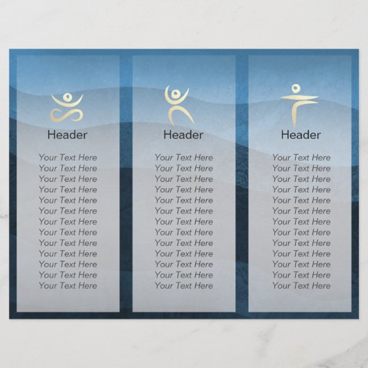 Yoga Studio Meditation Instructor OM Signing Tri-F (Rückseite)