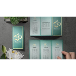 Yoga Studio Meditation Instructor OM Signing Tri-F