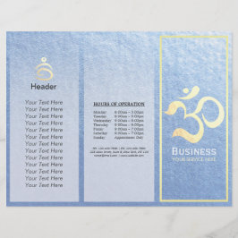 Yoga Studio Meditation Instructor OM Signing Tri-F