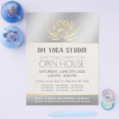 YOGA Studio Meditation Instructor Open House Lotus Flyer (Einzeln)