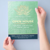 YOGA Studio Meditation Instructor Open House Lotus Flyer (Hand)