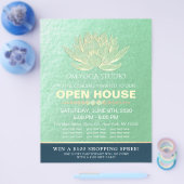 YOGA Studio Meditation Instructor Open House Lotus Flyer (Einzeln)