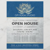 YOGA Studio Meditation Instructor Open House Lotus Flyer (Vorne)