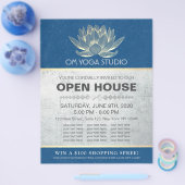YOGA Studio Meditation Instructor Open House Lotus Flyer (Einzeln)