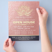 YOGA Studio Meditation Instructor Open House Lotus Flyer (Hand)