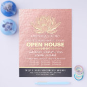 YOGA Studio Meditation Instructor Open House Lotus Flyer (Einzeln)
