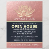 YOGA Studio Meditation Instructor Open House Lotus Flyer (Vorne)