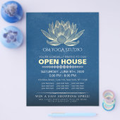 YOGA Studio Meditation Instructor Open House Lotus Flyer (Einzeln)