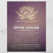 YOGA Studio Meditation Instructor Open House Lotus Flyer (Vorne)