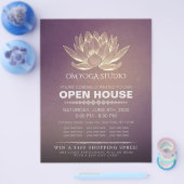 YOGA Studio Meditation Instructor Open House Lotus Flyer (Einzeln)