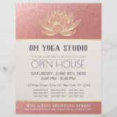 YOGA Studio Meditation Instructor Open House Lotus Flyer (Vorne)