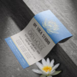 YOGA Studio Meditation Instructor Open House Lotus Flyer<br><div class="desc">Yoga Studio Meditation Instructor / Life Coach / Healer / Reiki Master / Massage Therapy Open House Flyer Template - Moderne elegante Imitate Gold Foil Lotus auf Blue Gold Texture Background.</div>