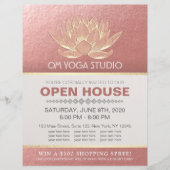 YOGA Studio Meditation Instructor Open House Lotus Flyer (Vorne)