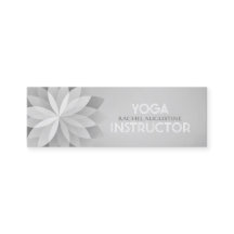 YOGA Studio Meditation Instructor Silver Mandala