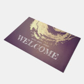 Yoga Studio Meditation Instruktor Begrüßung ZEN-Ze Fußmatte (Schrägansicht)