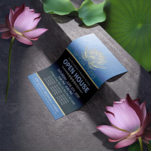 YOGA-Studio Meditation-Lehrer Open House Lotus Flyer
