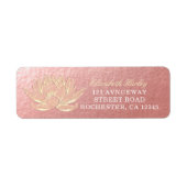 YOGA Studio Meditation Reiki Instructor Gold Lotus (Vorne)