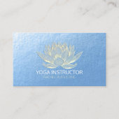 YOGA Studio Meditation Reiki Instructor Gold Lotus Terminkarte (Vorderseite)