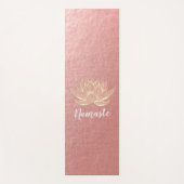 YOGA Studio Meditation Reiki Instructor Gold Lotus Yogamatte (Vorderseite)