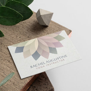 YOGA-Studio-Meditationslehrer Farbiger Mandala Visitenkarte
