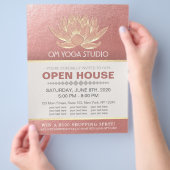 YOGA-Studio-Meditationslehrer Open House Lotus Flyer (Hand)