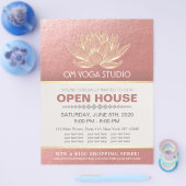 YOGA-Studio-Meditationslehrer Open House Lotus Flyer (Einzeln)