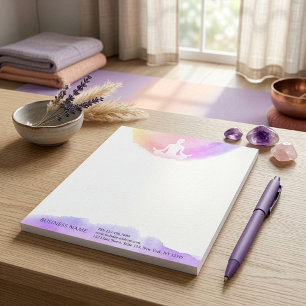 Yoga-Studio-Meditationslehrer Sukhasana-Pose Notizblock