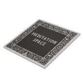 Yoga-Studio-Meditationsraum-Name-Schild Fliese (Seite)