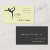 Yoga-Studio oder Lehrer-Visitenkarte Visitenkarte (Vorne/Hinten)