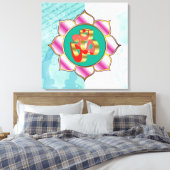 Yoga Studio OM - Wrapped Canvas Leinwanddruck (Insitu (Schlafzimmer))