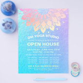 YOGA Studio Open House Gold Foil Mandala Blume F Flyer (Einzeln)