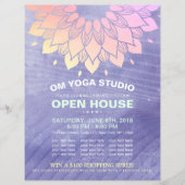 YOGA Studio Open House Gold Foil Mandala Flyer (Vorne)