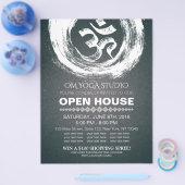 YOGA Studio Open House Kalligraphie OM & ZEN Symbo Flyer (Einzeln)