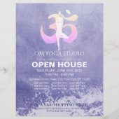 YOGA Studio Open House Mediation Pose Flyer (Vorne)