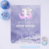 YOGA Studio Open House Mediation Pose Flyer (Einzeln)