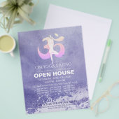 YOGA Studio Open House Mediation Pose Flyer (Vorderseite & Rückseite)
