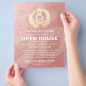 YOGA Studio Open House Meditation Haltung Zen-Zeic Flyer (Hand)